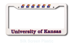 Silk Screen Plastic License Frame